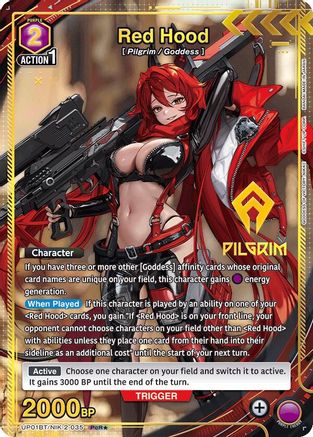 Red Hood (035) (PcR*) (UP01BT/NIK-2-035) [UP01BT: GODDESS OF VICTORY: NIKKE Precious Booster] Foil - Deck Out Gaming