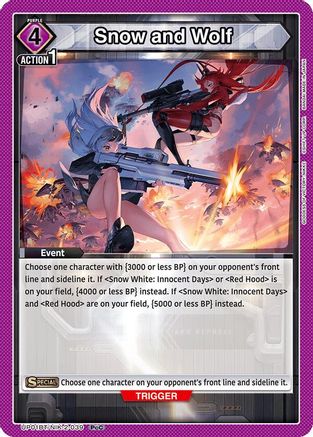 Snow and Wolf (UP01BT/NIK-2-039) [UP01BT: GODDESS OF VICTORY: NIKKE Precious Booster] Foil - Deck Out Gaming