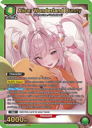 Alice: Wonderland Bunny (UP01BT/NIK-2-040) [UP01BT: GODDESS OF VICTORY: NIKKE Precious Booster] Foil - Deck Out Gaming