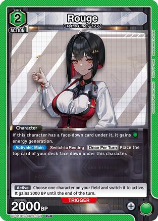 Rouge (UP01BT/NIK-2-043) [UP01BT: GODDESS OF VICTORY: NIKKE Precious Booster] Foil - Deck Out Gaming