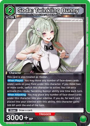 Soda: Twinkling Bunny (UP01BT/NIK-2-044) [UP01BT: GODDESS OF VICTORY: NIKKE Precious Booster] Foil - Deck Out Gaming