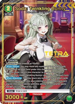 Soda: Twinkling Bunny (PcR*) (UP01BT/NIK-2-044) [UP01BT: GODDESS OF VICTORY: NIKKE Precious Booster] Foil - Deck Out Gaming
