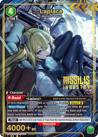 Laplace (050) (PcSR*) (UP01BT/NIK-2-050) [UP01BT: GODDESS OF VICTORY: NIKKE Precious Booster] Foil - Deck Out Gaming