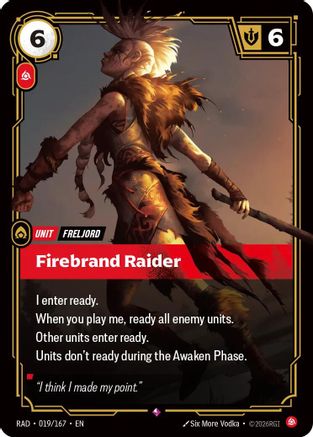 Firebrand Raider (019/167) [Radiance] Foil