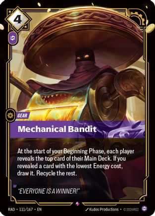 Mechanical Bandit (111/167) [Radiance] Foil