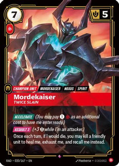 Mordekaiser, Twice Slain (020/167) [Radiance] Foil-1