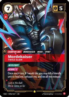 Mordekaiser, Twice Slain (Alternate Art) (020a/167) [Radiance] Foil-1