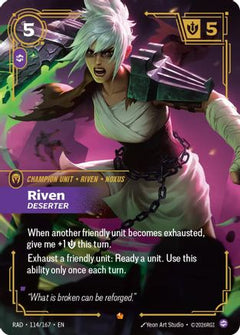 Riven, Deserter (114/167) [Radiance] Foil-1