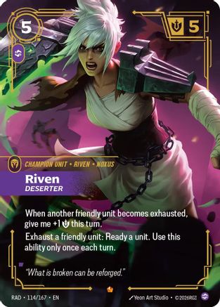 Riven, Deserter (114/167) [Radiance] Foil-1