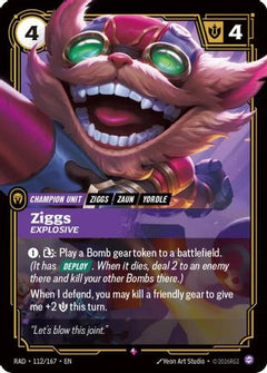Ziggs, Explosive (112/167) [Radiance] Foil-1