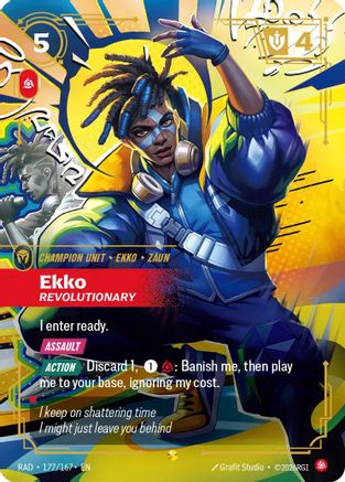 Ekko, Revolutionary (Overnumbered) (177/167) [Radiance] Foil-1