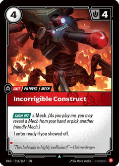 Incorrigible Construct (011/167) [Radiance]-1