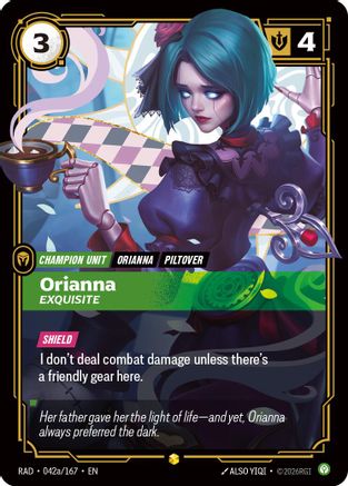 Orianna, Exquisite (Alternate Art) (042a/167) [Radiance] Foil-1