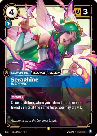 Seraphine, Inspiring (Alternate Art) (065a/167) [Radiance] Foil