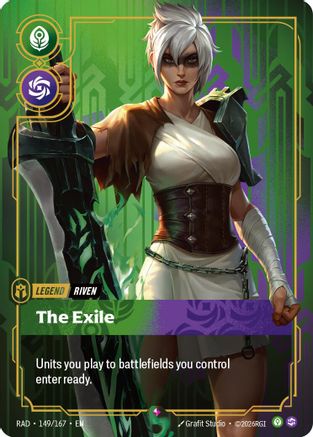 Riven, The Exile (149/167) [Radiance] Foil-1