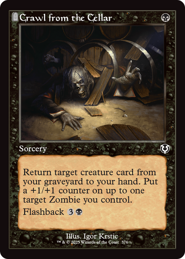 Crawl from the Cellar (Retro Frame) (376) [Innistrad Remastered] foil - Deck Out Gaming