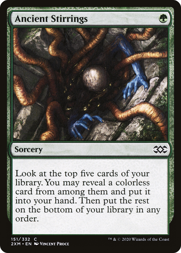 Ancient Stirrings (151) [Double Masters] foil - Deck Out Gaming