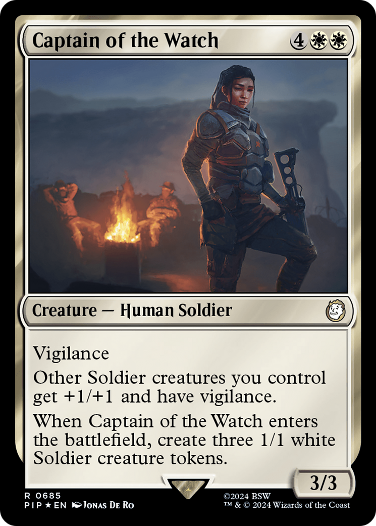 Captain of the Watch (Surge Foil) (685) [Fallout] foil - Deck Out Gaming