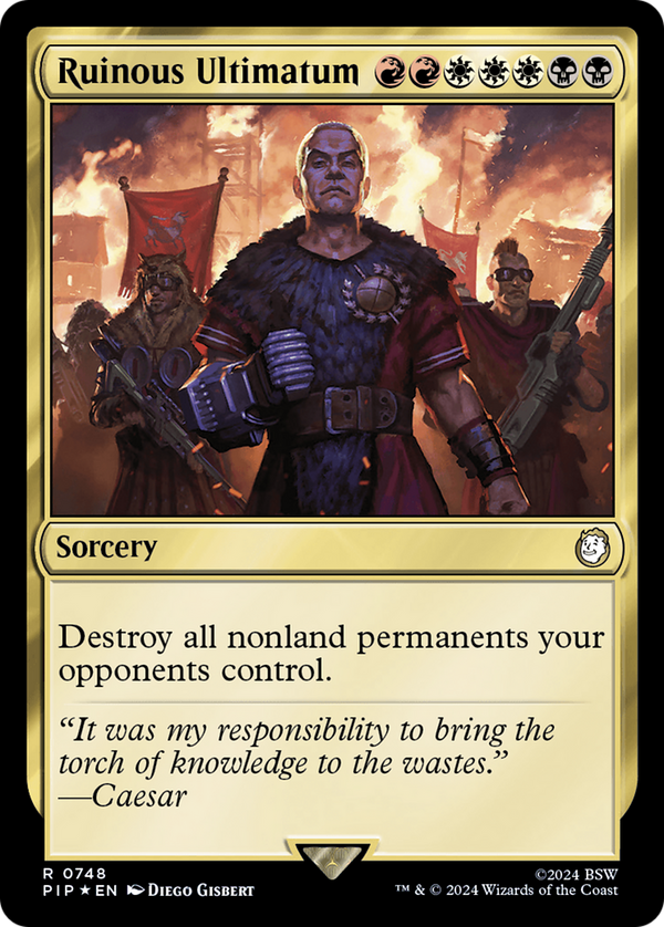 Ruinous Ultimatum (Surge Foil) (748) [Fallout] foil - Deck Out Gaming