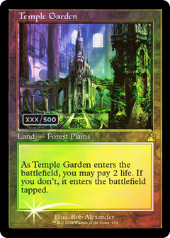 Temple Garden (Retro Frame) (Serial Numbered) (414) [Ravnica Remastered] foil - Deck Out Gaming
