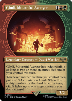 Gimli, Mournful Avenger (Showcase) (323) [The Lord of the Rings: Tales of Middle-earth] foil - Deck Out Gaming