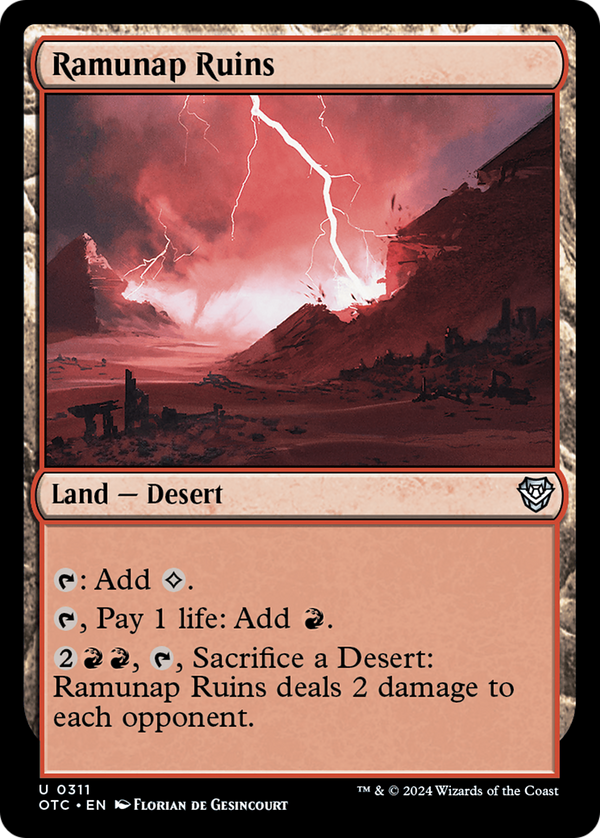 Ramunap Ruins (311) [Outlaws of Thunder Junction Commander] - Deck Out Gaming