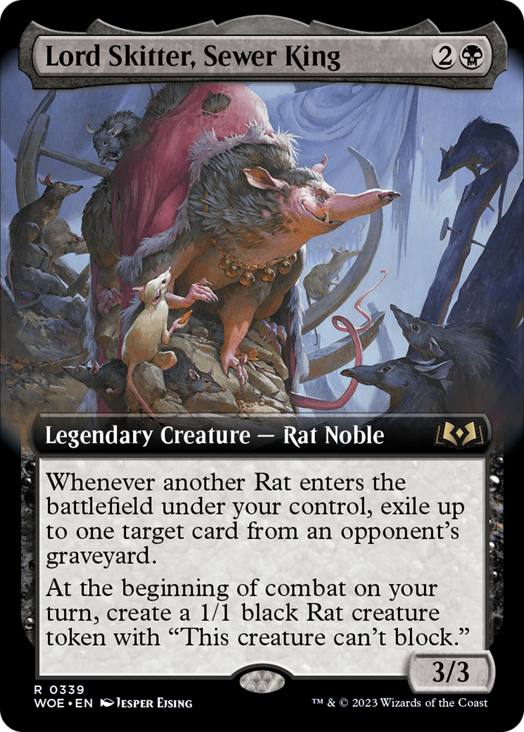 Lord Skitter, Sewer King (Extended Art) (339) [Wilds of Eldraine] foil - Deck Out Gaming