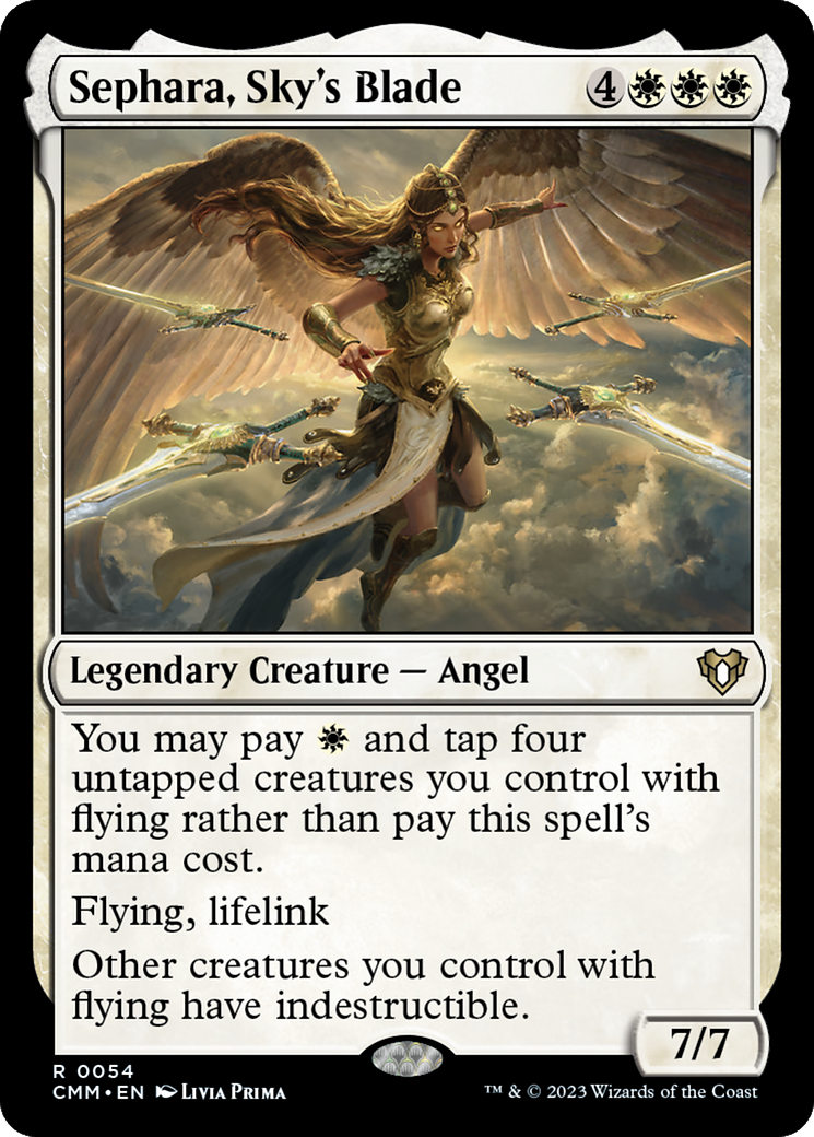 Sephara, Sky's Blade (54) [Commander Masters] foil - Deck Out Gaming
