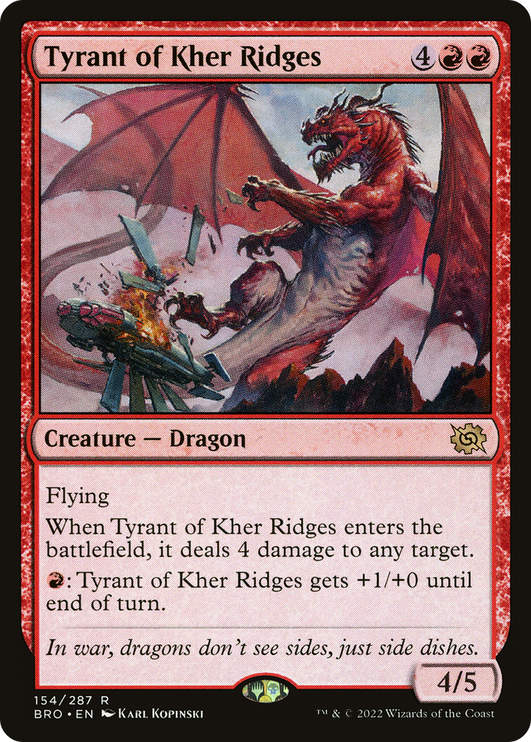 Tyrant of Kher Ridges (154) [The Brothers' War] foil - Deck Out Gaming