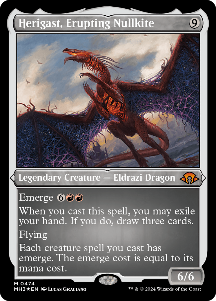Herigast, Erupting Nullkite (Foil Etched) (474) [Modern Horizons 3] foil - Deck Out Gaming