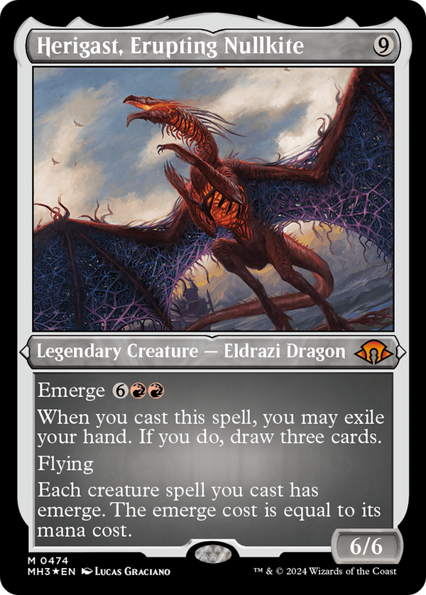 Herigast, Erupting Nullkite (Foil Etched) (474) [Modern Horizons 3] foil - Deck Out Gaming