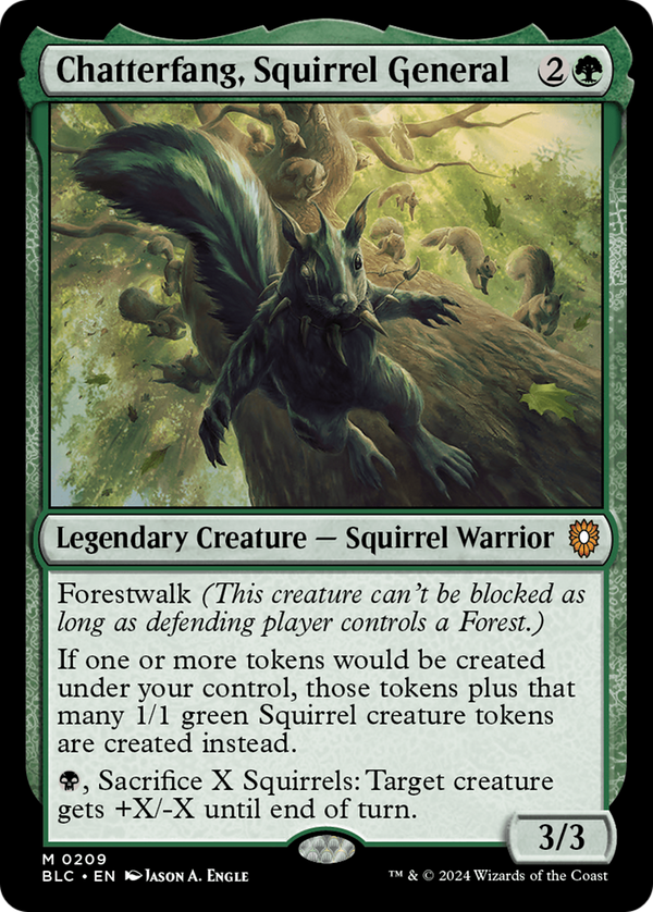 Chatterfang, Squirrel General (209) [Bloomburrow Commander] - Deck Out Gaming