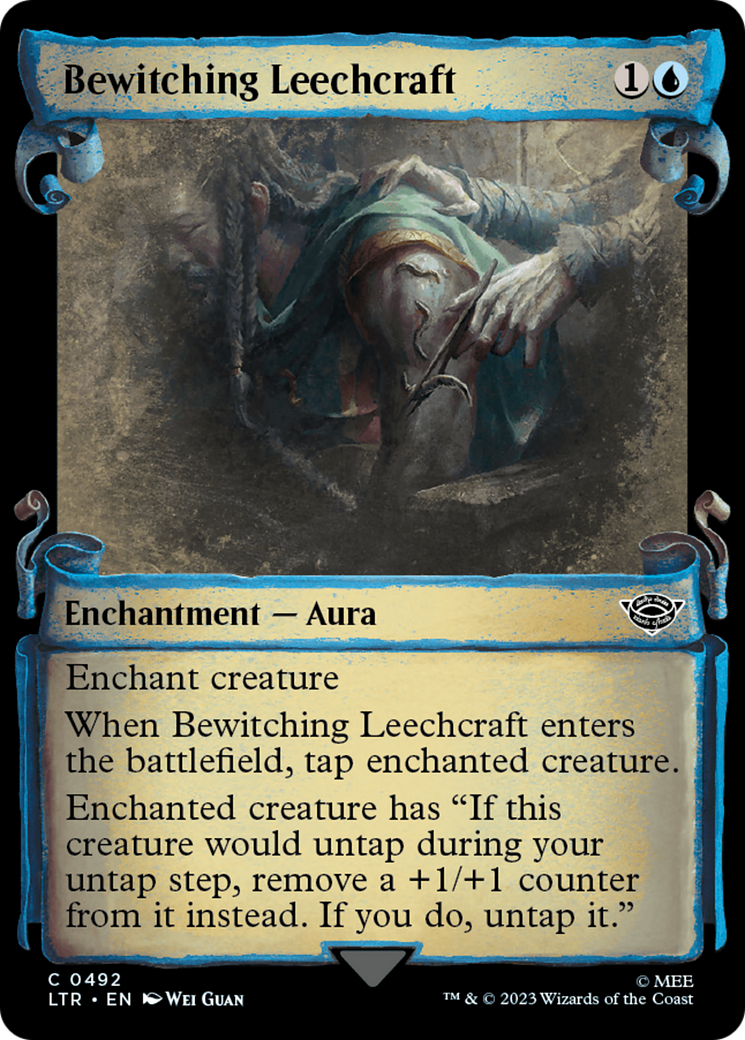 Bewitching Leechcraft (Showcase Scrolls) (492) [The Lord of the Rings: Tales of Middle-earth] foil - Deck Out Gaming