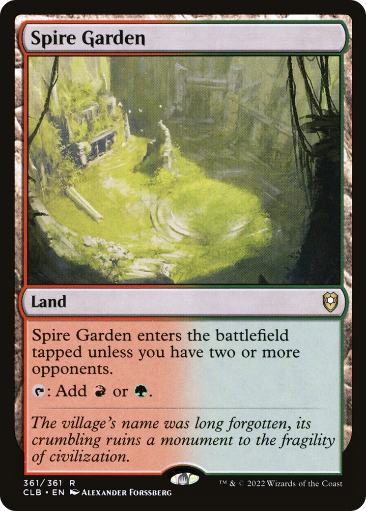 Spire Garden (361) [Commander Legends: Battle for Baldur's Gate] foil - Deck Out Gaming