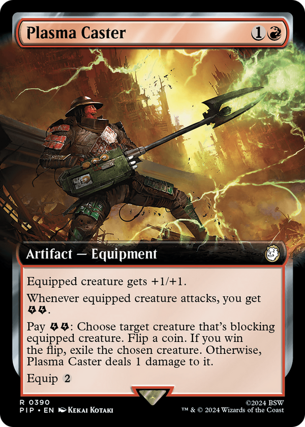 Plasma Caster (Extended Art) (390) [Fallout] foil - Deck Out Gaming