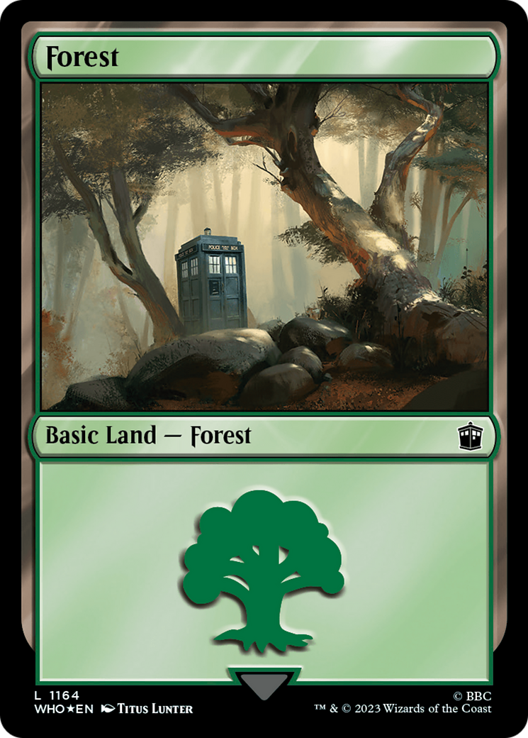 Forest (1164) (Surge Foil) (1164) [Doctor Who] foil - Deck Out Gaming