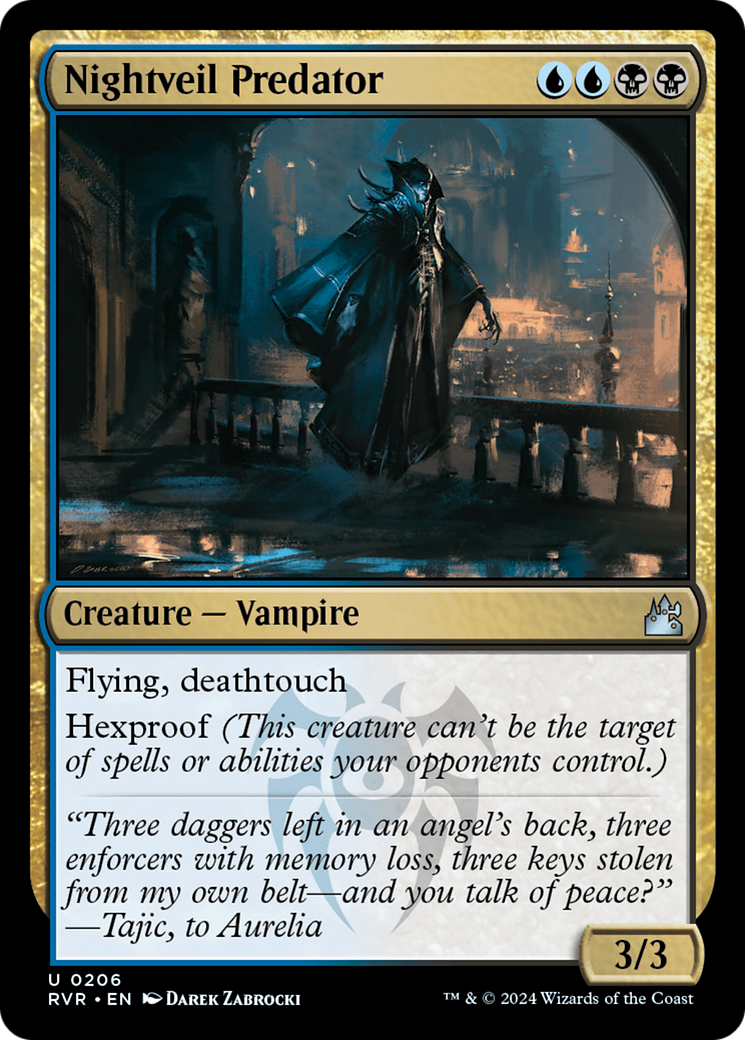 Nightveil Predator (206) [Ravnica Remastered] foil - Deck Out Gaming