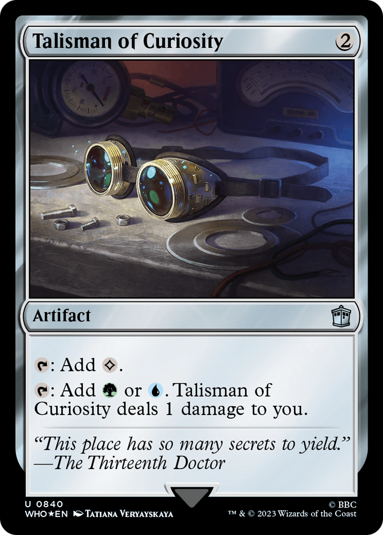 Talisman of Curiosity (Surge Foil) (840) [Doctor Who] foil - Deck Out Gaming