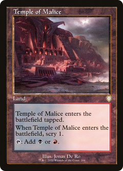 Temple of Malice (Retro Frame) (208) [Commander: The Brothers' War] - Deck Out Gaming