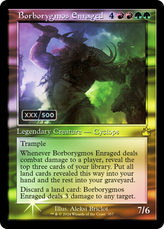 Borborygmos Enraged (Retro Frame) (Serial Numbered) (357) [Ravnica Remastered] foil - Deck Out Gaming