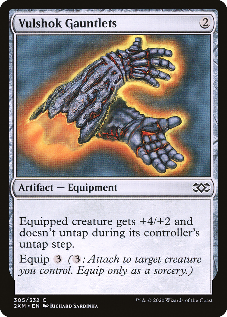 Vulshok Gauntlets (305) [Double Masters] foil - Deck Out Gaming