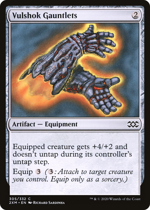 Vulshok Gauntlets (305) [Double Masters] foil - Deck Out Gaming