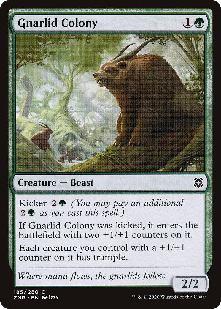 Gnarlid Colony (185) [Zendikar Rising] - Deck Out Gaming