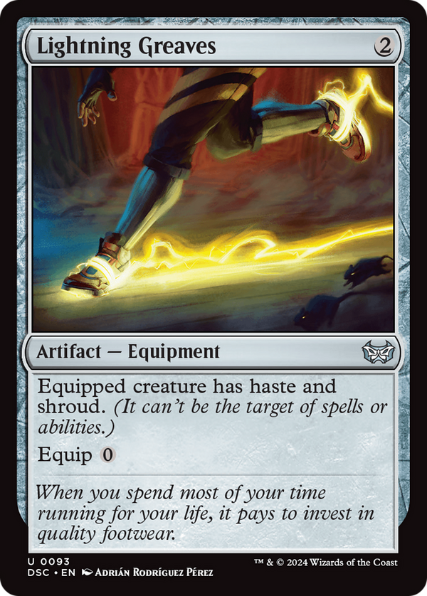 Lightning Greaves (93) [Duskmourn: House of Horror Commander] - Deck Out Gaming
