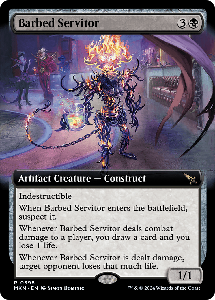Barbed Servitor (Extended Art) (398) [Murders at Karlov Manor] foil - Deck Out Gaming