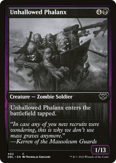 Unhallowed Phalanx (402) [Innistrad: Double Feature] foil - Deck Out Gaming