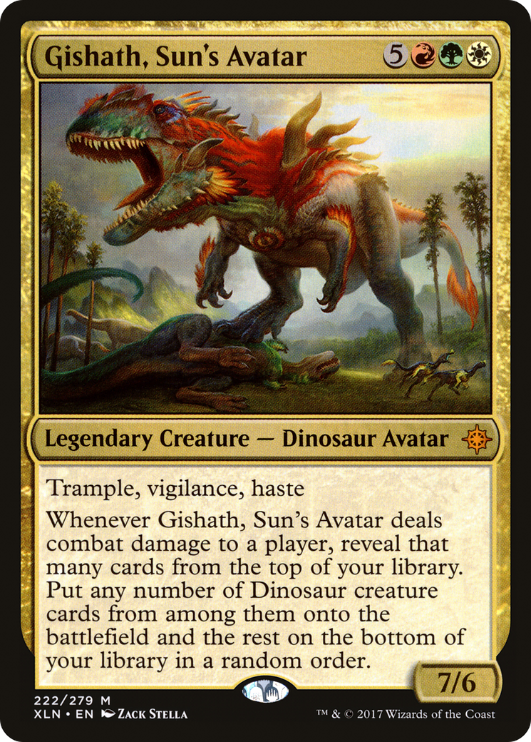 Gishath, Sun's Avatar (222) [Ixalan] foil - Deck Out Gaming