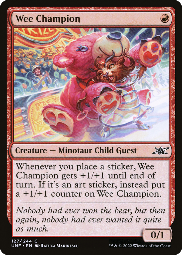 Wee Champion (127) [Unfinity] foil - Deck Out Gaming