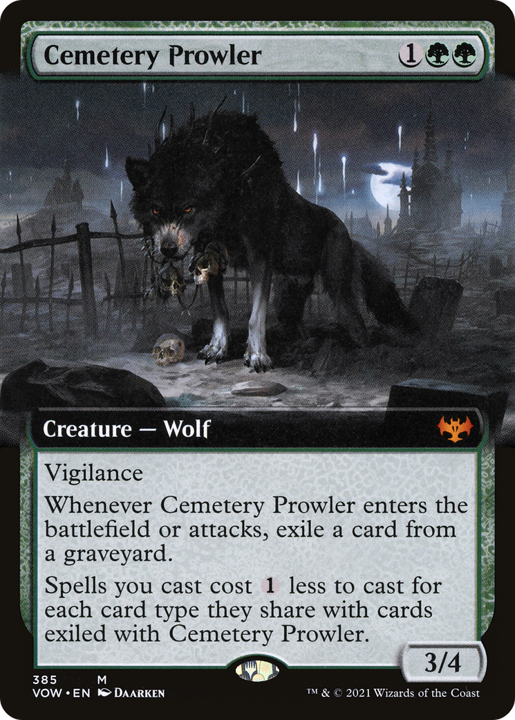Cemetery Prowler (Extended Art) (385) [Innistrad: Crimson Vow] - Deck Out Gaming