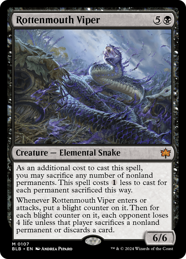 Rottenmouth Viper (107) [Bloomburrow] - Deck Out Gaming